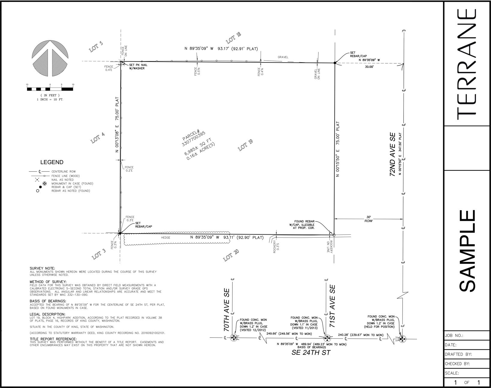 Brass Survey Stake, Flush Property Marker, Boundary Marker (1